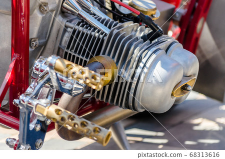 chopper motorcycle engine fragment closeup chopper motorcycle engine fragment closeup 68313616