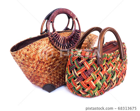 Thai women fashion handbag with Woven handmade bag Thai women fashion handbag with Woven handmade bag 68313675