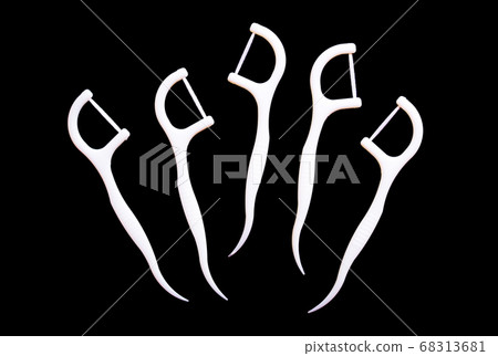 Dental floss, white color toothpick tool healthcare Dental floss, white color toothpick tool healthcare 68313681