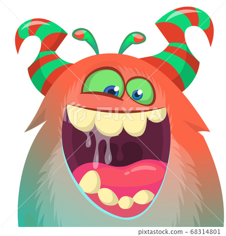 Funny cartoon monster. Vector Halloween Funny cartoon monster. Vector Halloween 68314801