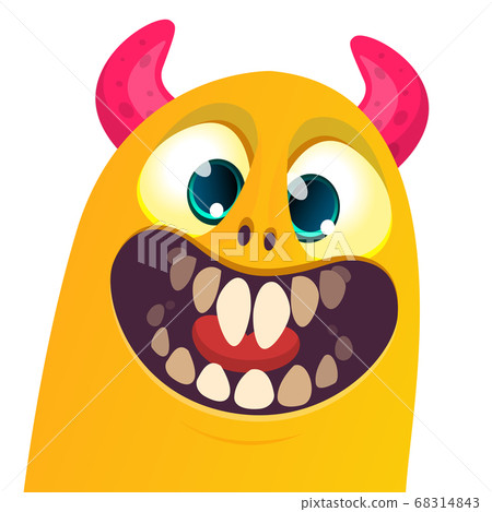 Funny cartoon monster. Vector Halloween Funny cartoon monster. Vector Halloween 68314843