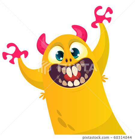 Funny cartoon monster. Vector Halloween Funny cartoon monster. Vector Halloween 68314844