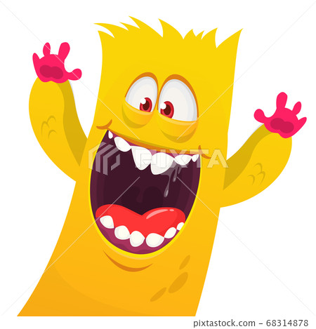 Funny cartoon monster. Vector Halloween Funny cartoon monster. Vector Halloween 68314878
