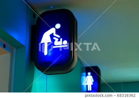 Information signs at the entrance to the toilet. Information signs at the entrance to the toilet. 68316362