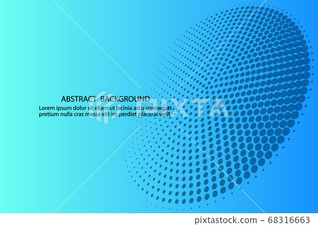 Blue background with dots. Abstract background with halftone dots design. Vector illustration. Blue background with dots. Abstract background with halftone dots design. Vector illustration. 68316663