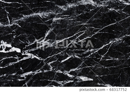 Close up of black marble natural pattern for background, abstract black and white. 68317752