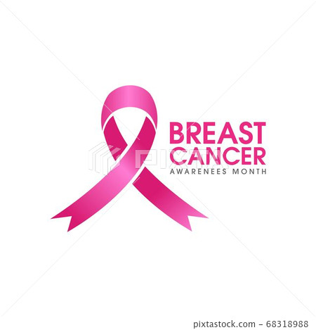 pink ribbon breast cancer icon 68318988