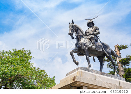 Date Masamune Equestrian Statue Sendai Castle Ruins 68319910