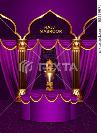 pilgrimage realistic islamic holiday greeting card design pilgrimage realistic islamic holiday greeting card design 68319973