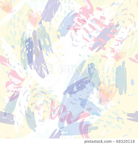 Military camouflage texture with trees, branches, grass and watercolor stains 68320118