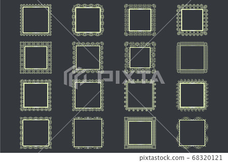 Elegant Lace Borders Frames laser cut Elegant Lace Borders Frames laser cut 68320121