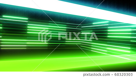 Neon light fluorescent light line line... - Stock Illustration ...