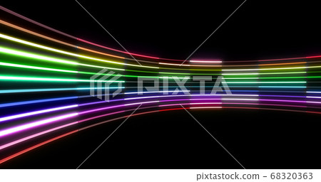 Neon light fluorescent light line line illumination colorful 3d illustration background background 68320363