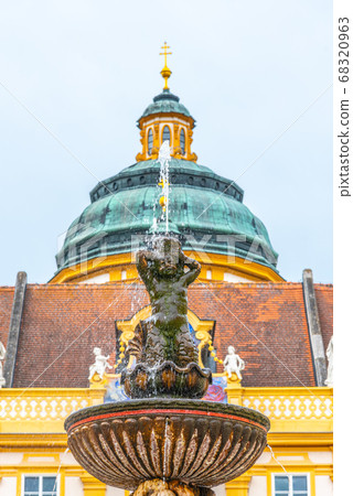 Melk Abbey Garden with Baroque Pavilion, Melk, Austria Melk Abbey Garden with Baroque Pavilion, Melk, Austria 68320963