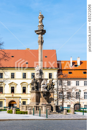 Plague Column of Virgin Mary on Hradcany Square, Hradcany, Prague, Czech Republic 68321006