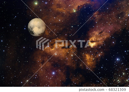 Pluto. Solar system. Elements of this image furnished by NASA. 68321309