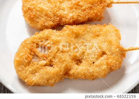 Kushi cutlet (fried skewers). Lotus root. Kushi cutlet (fried skewers). Lotus root. 68322159