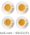 Cup of ginger tea assortment isolated on white 68322251