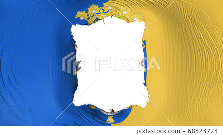 Square hole in the Santiago city flag 68323723