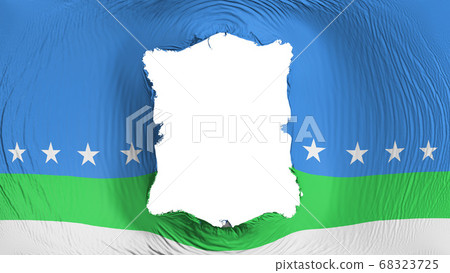 Square hole in the San Jose city flag 68323725