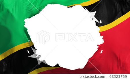 Broken Saint Kitts and Nevis flag 68323769