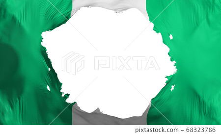 Broken Nigeria flag Broken Nigeria flag 68323786