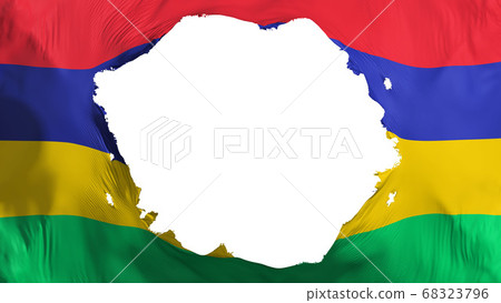 Broken Mauritius flag Broken Mauritius flag 68323796