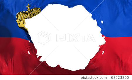 Broken Liechtenstein flag Broken Liechtenstein flag 68323800