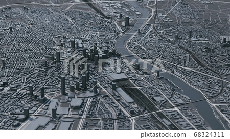 Frankfurt am Main city map.  68324311