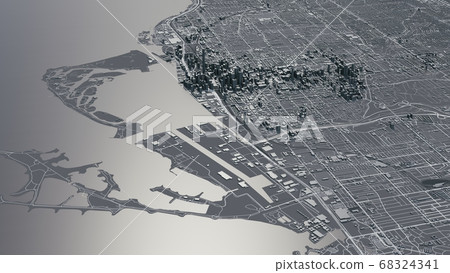 Toronto city 3d map. - Stock Illustration [68324341] - PIXTA