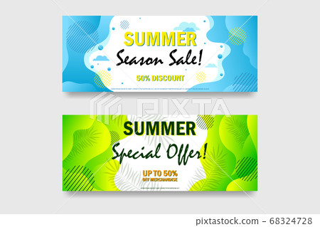 Abstract banner set Abstract banner set 68324728