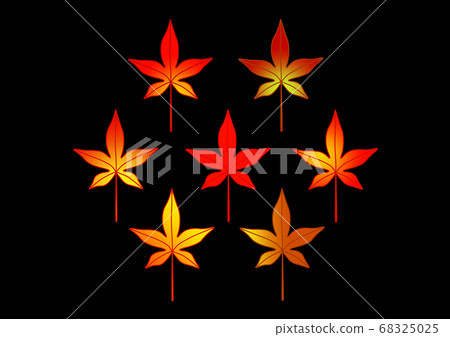 Autumn leaves (black background) Autumn leaves (black background) 68325025