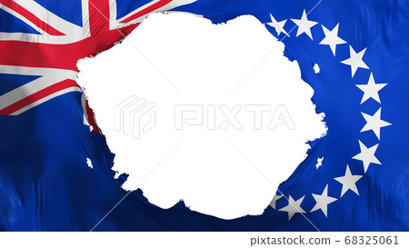 Broken Cook Islands flag Broken Cook Islands flag 68325061