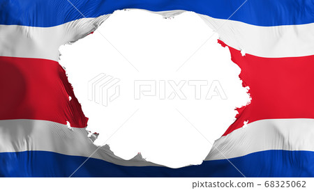 Broken Costa Rica flag Broken Costa Rica flag 68325062