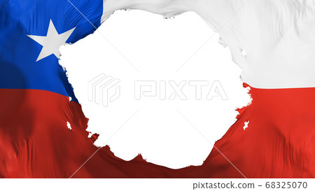 Broken Chile flag - Stock Illustration [68325070] - PIXTA