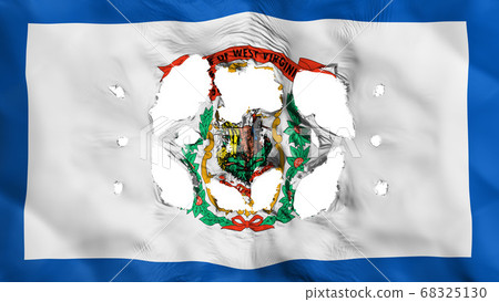Holes in West Virginia state flag 68325130