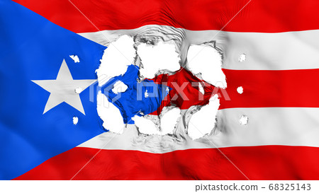 Holes in Puerto Rico state flag 68325143
