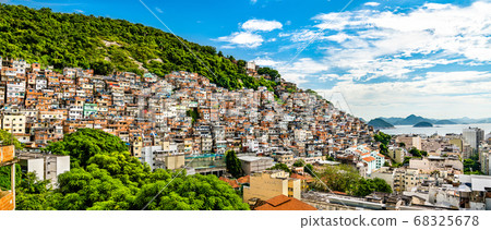 Favela Cantagalo in Rio de Janeiro, Brazil 68325678