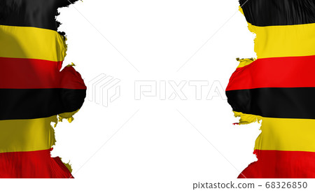 Blasted Uganda flag Blasted Uganda flag 68326850