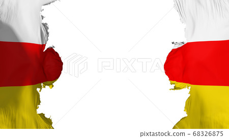 Blasted South Ossetia flag Blasted South Ossetia flag 68326875