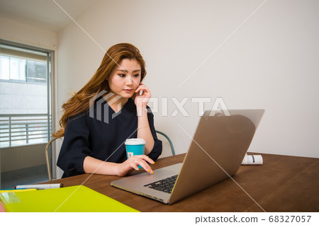 Laptop coworking space for working women Cheeks 68327057