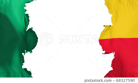 Blasted Benin flag Blasted Benin flag 68327590