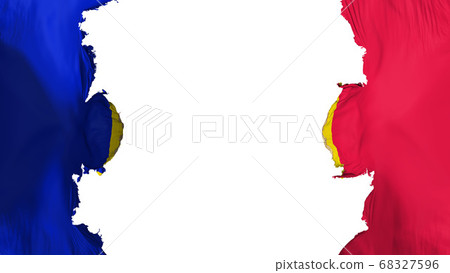 Blasted Andorra flag Blasted Andorra flag 68327596
