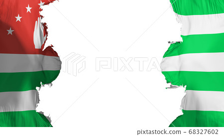 Blasted Abkhazia flag Blasted Abkhazia flag 68327602