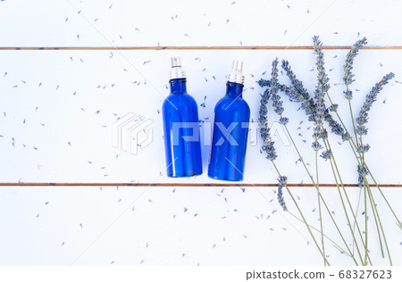 Lavender flowers and lavender oil Lavender flowers and lavender oil 68327623