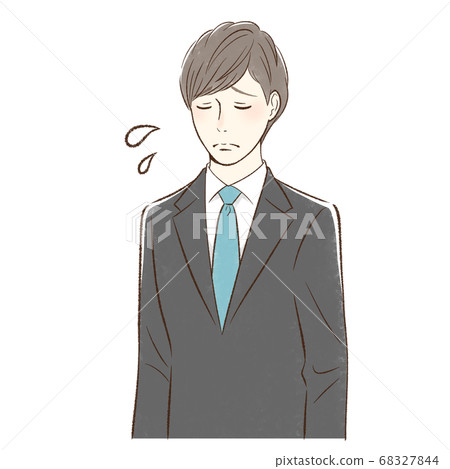 A grieving man 68327844
