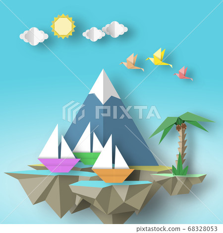 Cut Birds, Yacht, Mountain, Palm and Fly Island. Cut Birds, Yacht, Mountain, Palm and Fly Island. 68328053