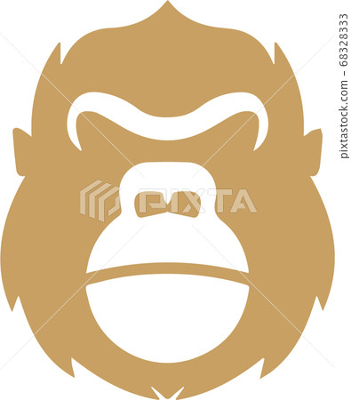 Gorilla icon illustration 68328333