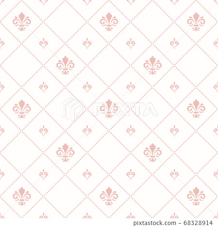 Seamless Vector Pattern With Royal Lilies Seamless Vector Pattern With Royal Lilies 68328914