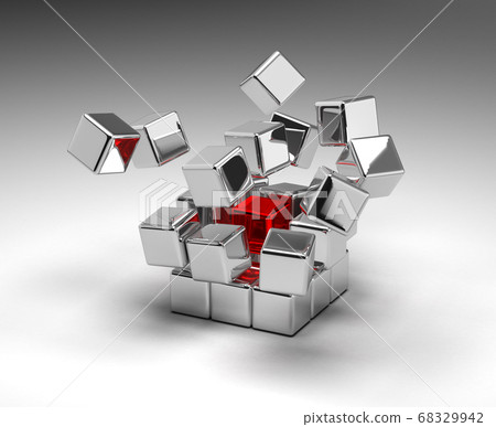 Cubes Exploding Cubes Exploding 68329942
